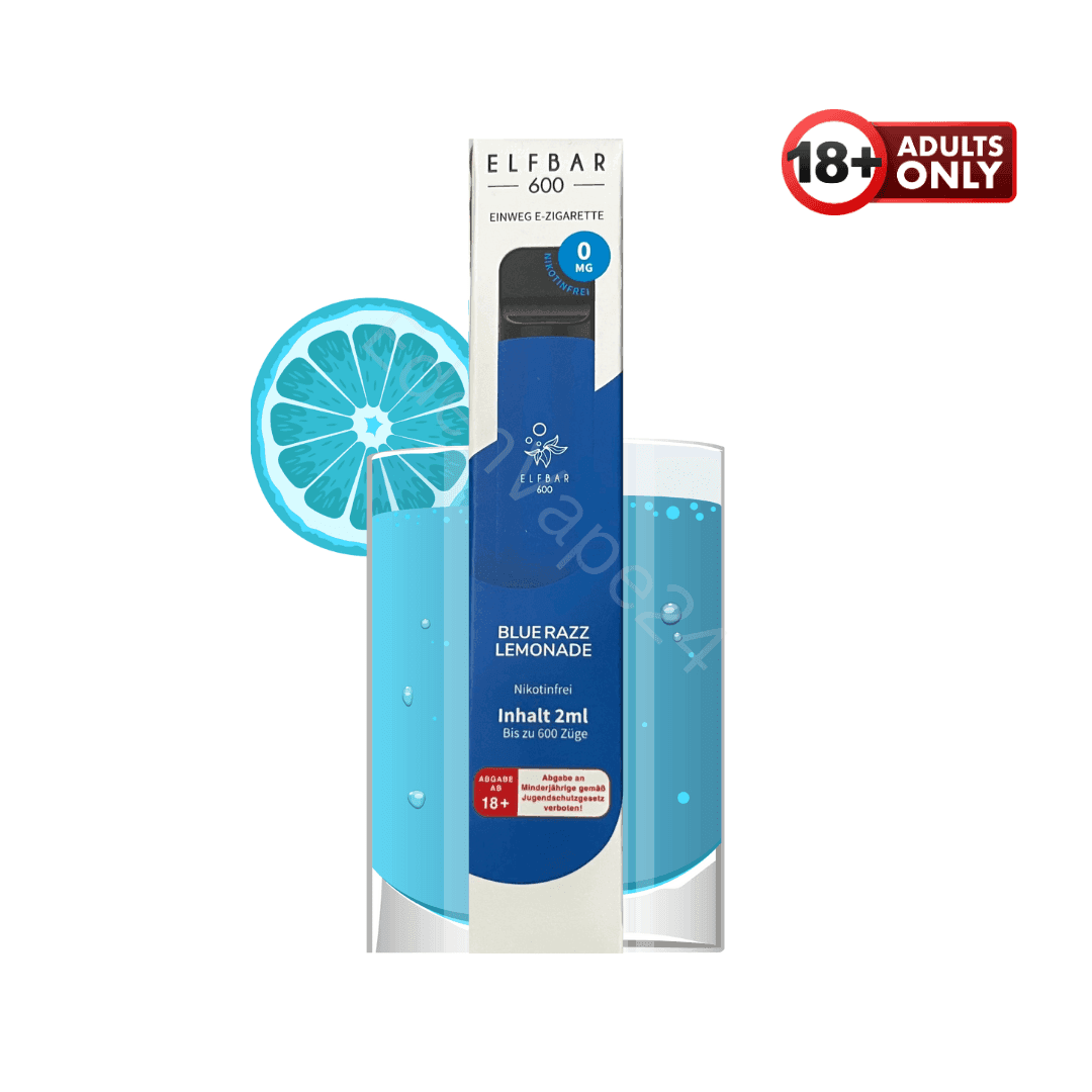 Elfbar 600 - Blue Razz Lemonade - Nikotinfrei - EdenVape24